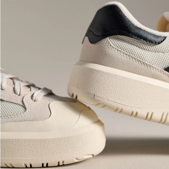 New Balance CT302 Cream and Black  platform sneaker. - Picture 3 of 9